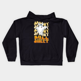 Spooky Bull Sheet Ghost | Boo Sheet Ghost Kids Hoodie